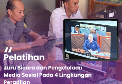 PA Talu Ikuti Pelatihan Juru Bicara dan Pengelolaan Media Sosial Empat Lingkungan Peradilan