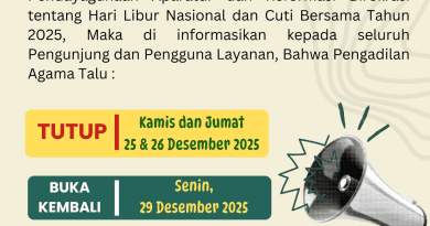 Pengumuman Hari Libur Nasional dan Cuti Bersama