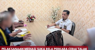 Proses Pelaksanaan Mediasi Suka Rela Perkara Cerai Talak dan Harta Bersama di Pengadilan Agama Talu